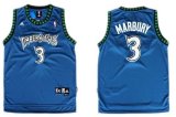 Wholesale Cheap Minnesota Timberwolves #3 Stephon Marbury Blue Swingman Jersey