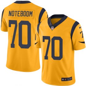 Wholesale Cheap Nike Rams #70 Joseph Noteboom Gold Men\'s Stitched NFL Limited Rush Jersey