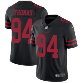 Wholesale Cheap Nike 49ers #94 Solomon Thomas Black Alternate Men\'s Stitched NFL Vapor Untouchable Limited Jersey