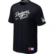 Wholesale Cheap Los Angeles Dodgers Nike Short Sleeve Practice MLB T-Shirt Black