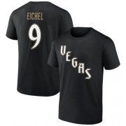 Wholesale Cheap Men's Vegas Golden Knights #9 Jack Eichel Black T-Shirt