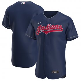 Wholesale Cheap Cleveland Indians Men\'s Nike Navy Alternate 2020 Authentic Team MLB Jersey