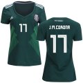 Wholesale Cheap Women's Mexico #17 J.M.Corona Home Soccer Country Jersey