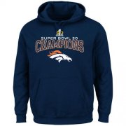 Wholesale Cheap Denver Broncos Majestic Super Bowl 50 Champions Choice VIII Hoodie Navy