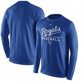 Wholesale Cheap Kansas City Royals Nike Practice Long Sleeve T-Shirt Royal