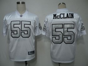 Wholesale Cheap Raiders #55 Rolando McClain White Silver Grey No. Stitched NFL Jersey