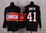 Wholesale Cheap Olympic 2014 CA. #41 Mike Smith Black Stitched NHL Jersey