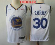 Wholesale Cheap Toddler Golden State Warriors #30 Stephen Curry White Nike Swingman NEW Rakuten Logo Stitched NBA Jersey
