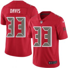 Wholesale Cheap Nike Buccaneers #33 Carlton Davis III Red Youth Stitched NFL Limited Rush Jersey