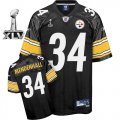 Wholesale Cheap Steelers #34 Rashard Mendenhall Black Super Bowl XLV Stitched NFL Jersey