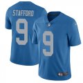 Wholesale Cheap Nike Lions #9 Matthew Stafford Blue Throwback Men's Stitched NFL Vapor Untouchable Limited Jersey
