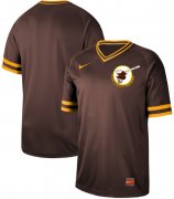 Wholesale Cheap Nike Padres Blank Brown Authentic Cooperstown Collection Stitched MLB Jersey