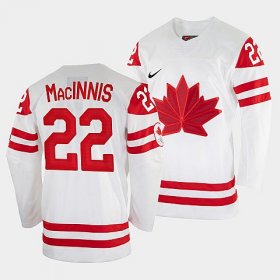 Wholesale Cheap Men\'s Al MacInnis Canada Hockey White 2022 Winter Olympic #22 Salt Lake City Jersey