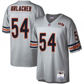 Wholesale Cheap Chicago Bears #54 Brian Urlacher Mitchell & Ness NFL 100 Retired Player Platinum Jersey