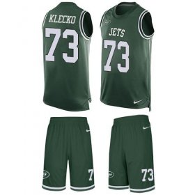 Wholesale Cheap Nike Jets #73 Joe Klecko Green Team Color Men\'s Stitched NFL Limited Tank Top Suit Jersey