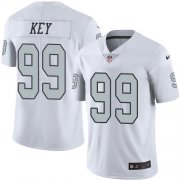Wholesale Cheap Nike Raiders #99 Arden Key White Men's Stitched NFL Limited Rush Jersey
