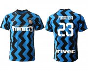 Wholesale Cheap Men 2020-2021 club Inter Milan home aaa versio 23 blue Soccer Jerseys