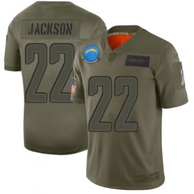 Wholesale Cheap Nike Chargers #22 Justin Jackson Camo Men\'s Stitched NFL Limited 2019 Salute To Service Jersey