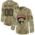 Wholesale Cheap Men's Adidas Panthers Personalized Camo Authentic NHL Jersey