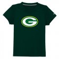 Wholesale Cheap Green Bay Packers Sideline Legend Authentic Logo Youth T-Shirt Dark Green