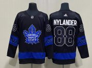 Wholesale Cheap Men's Toronto Maple Leafs #88 William Nylander Black X Drew House Inside Out Stitched Jersey