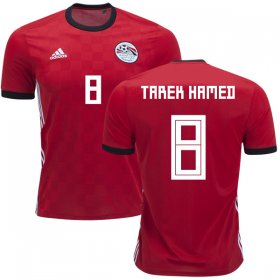 Wholesale Cheap Egypt #8 Tarek Hamed Red Home Soccer Country Jersey