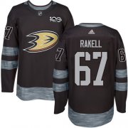 Wholesale Cheap Adidas Ducks #67 Rickard Rakell Black 1917-2017 100th Anniversary Stitched NHL Jersey