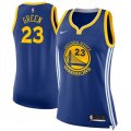Wholesale Cheap Nike Golden State Warriors #23 Draymond Green Blue Women's NBA Swingman Icon Edition Jersey