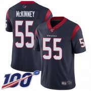 Wholesale Cheap Nike Texans #55 Benardrick McKinney Navy Blue Team Color Men's Stitched NFL 100th Season Vapor Limited Jersey