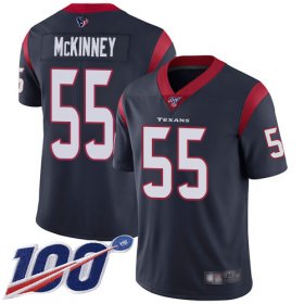 Wholesale Cheap Nike Texans #55 Benardrick McKinney Navy Blue Team Color Men\'s Stitched NFL 100th Season Vapor Limited Jersey