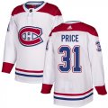 Wholesale Cheap Adidas Canadiens #31 Carey Price White Authentic Stitched Youth NHL Jersey