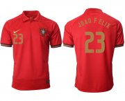 Wholesale Cheap Men 2021 Europe Portugal home AAA version 23 soccer jerseys