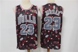 Wholesale Cheap Men's Chicago Bulls #23 Michael Jordan Black Tear Up Pack Mitchell & Ness Swingman Jeresy