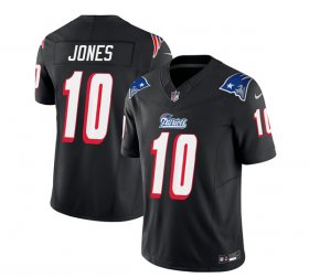 Wholesale Cheap Men\'s New England Patriots #10 Mac Jones Black 2023 F.U.S.E. Vapor Limited Football Stitched Jersey