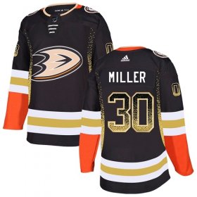 Wholesale Cheap Adidas Ducks #30 Ryan Miller Black Home Authentic Drift Fashion Stitched NHL Jersey