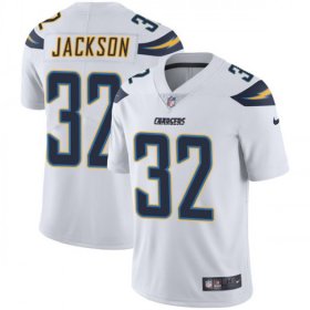 Wholesale Cheap Nike Chargers #32 Justin Jackson White Men\'s Stitched NFL Vapor Untouchable Limited Jersey
