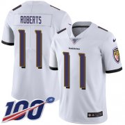 Wholesale Cheap Nike Ravens #11 Seth Roberts White Youth Stitched NFL 100th Season Vapor Untouchable Limited Jersey
