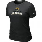Wholesale Cheap Women's Nike Jacksonville Jaguars Authentic Logo T-Shirt Black