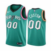 Wholesale Cheap San Antonio Spurs Customized 2022-23 Teal City Edition Stitched Basketball Jersey