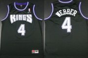 Wholesale Cheap Sacramento Kings #4 Chris Webber Black Swingman Jersey
