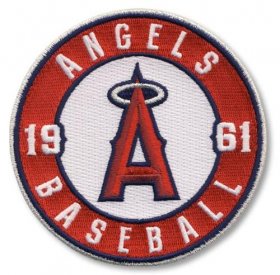 Wholesale Cheap Stitched MLB Los Angeles Angels of Anaheim Round Sleeve \'1961\' Patch (2012)