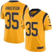 Wholesale Cheap Nike Rams #35 C.J. Anderson Gold Youth Stitched NFL Limited Rush Jersey