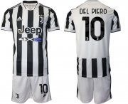 Wholesale Cheap Men 2021-2022 Club Juventus home white 10 Adidas Soccer Jersey