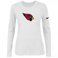 Wholesale Cheap Women's Nike Arizona Cardinals Of The City Long Sleeve Tri-Blend NFL T-Shirt White