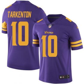 Wholesale Cheap Nike Vikings #10 Fran Tarkenton Purple Men\'s Stitched NFL Limited Rush Jersey