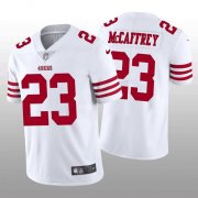Wholesale Cheap Men's San Francisco 49ers #23 Christian McCaffrey White Vapor Untouchable Stitched Jersey