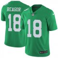 Wholesale Cheap Nike Eagles #18 Jalen Reagor Green Youth Stitched NFL Limited Rush Jersey