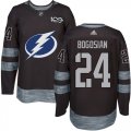 Cheap Adidas Lightning #24 Zach Bogosian Black 1917-2017 100th Anniversary Stitched NHL Jersey