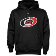 Wholesale Cheap Carolina Hurricanes Old Time Hockey Big Logo with Crest Pullover Hoodie Black