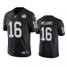 Wholesale Cheap Nike Raiders #16 Tyrell Williams Black 60th Anniversary Vapor Limited Stitched NFL 100th Season Jersey